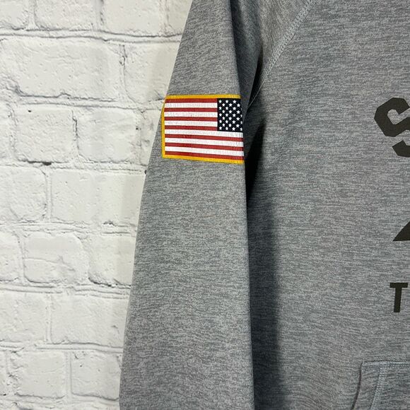 Nike Carolina Panthers Hoodie Mens Large Gray Salute To Service Therma-Fit - Picture 3 of 11